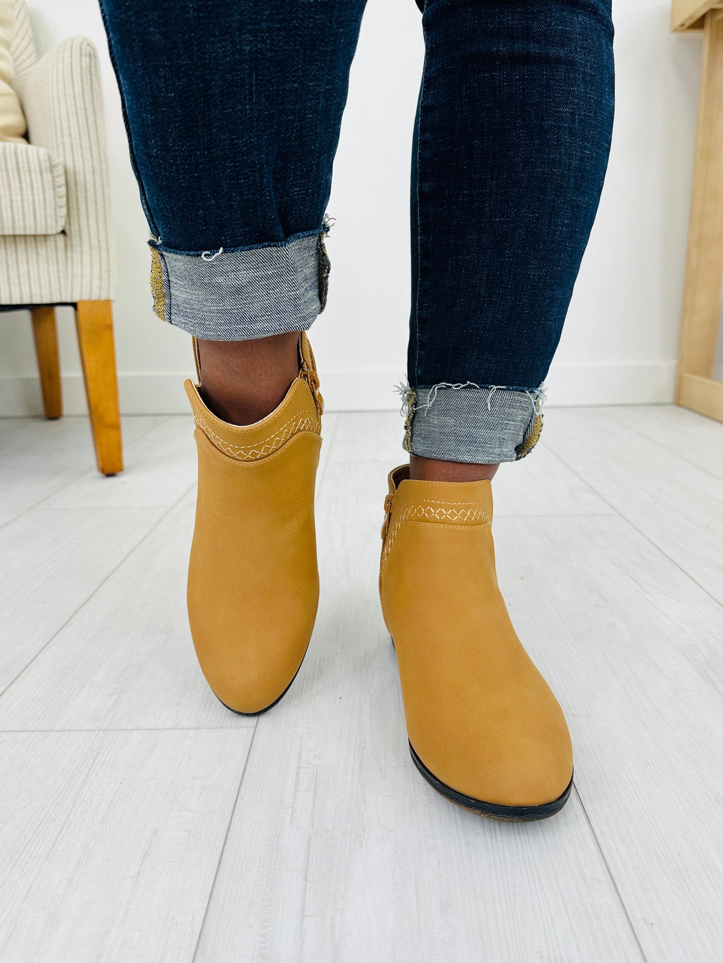 Wildwood Walk Booties in Tan