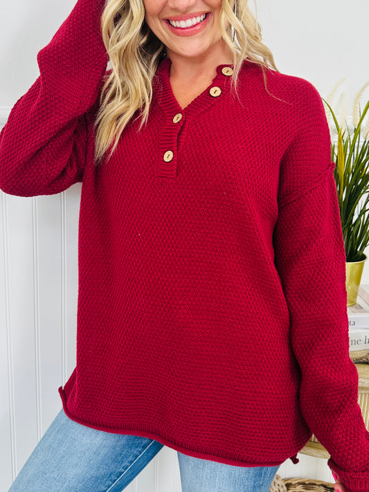 Reset Button Sweater In Multiple Colors