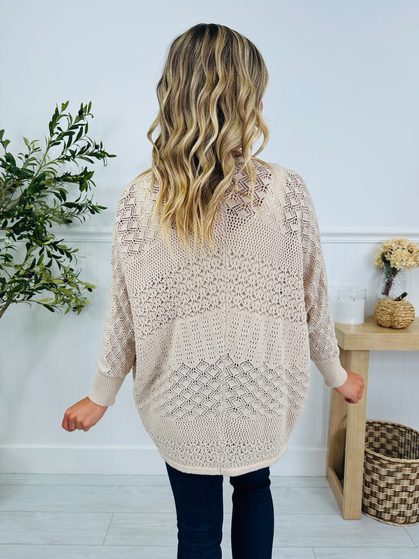 Throw It On Cardigan In Natural
