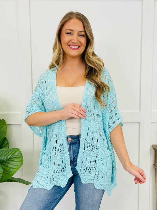 Top of the Charts Cardigan In Electric Blue