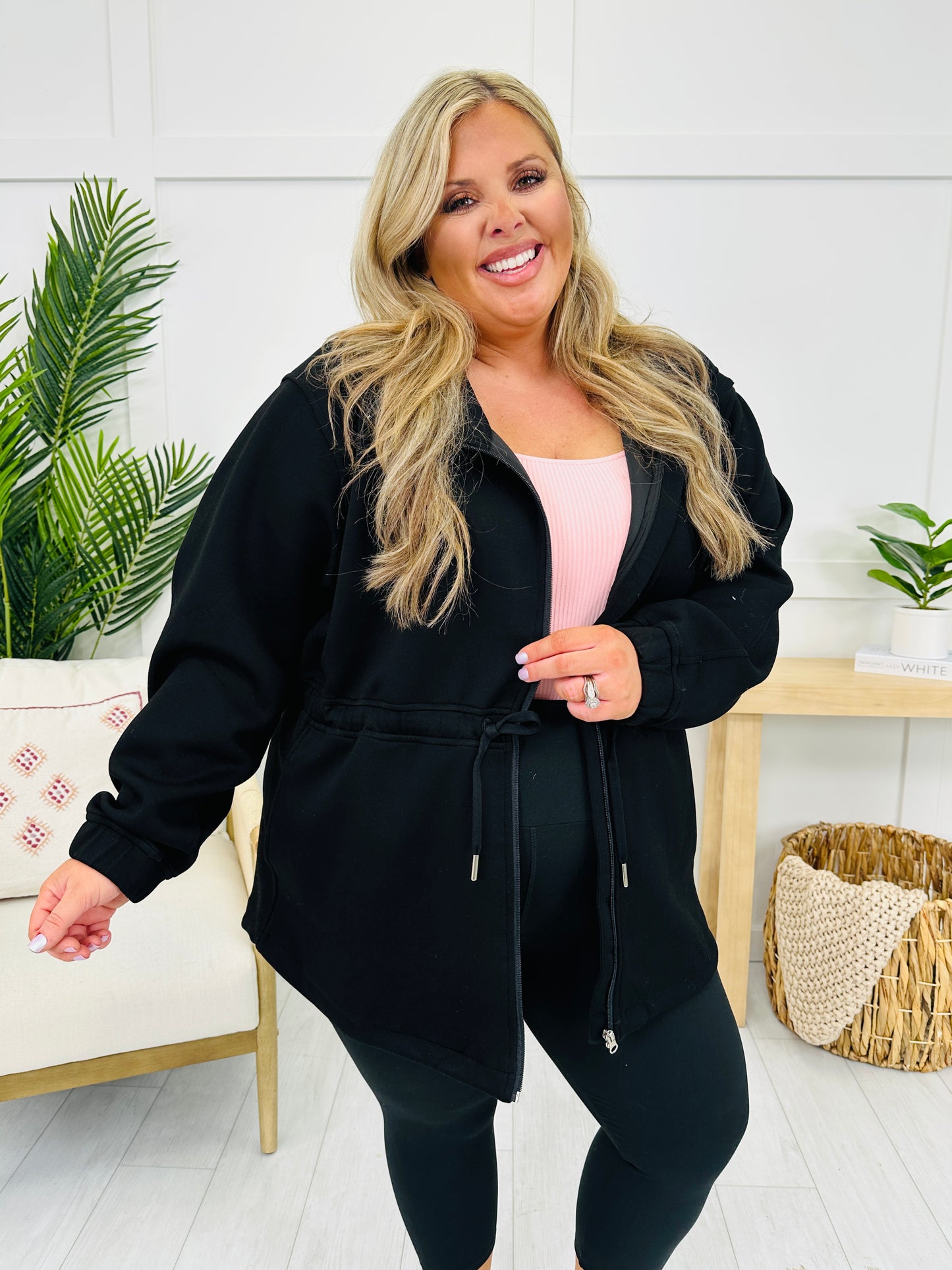 MOCO Exclusive Super Scuba Zip Up Jacket in Black