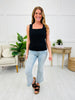 Petal Charm Tank In Black