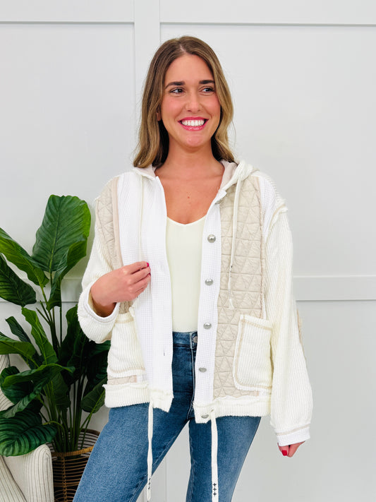 Spoke In Stitches Cardigan in Cream/Beige