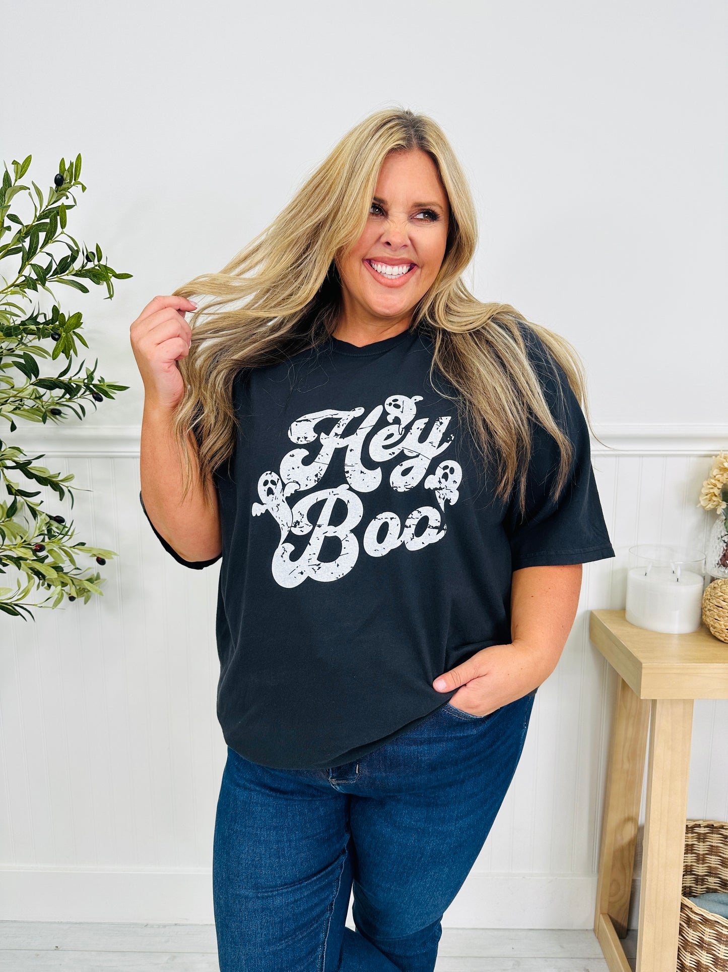 Hey Boo Graphic Tee