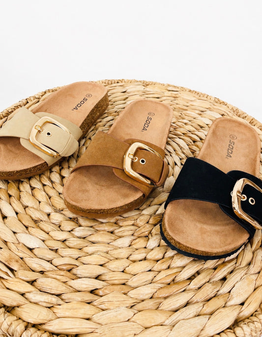 Soda Lizzy Sandals In Multiple Colors