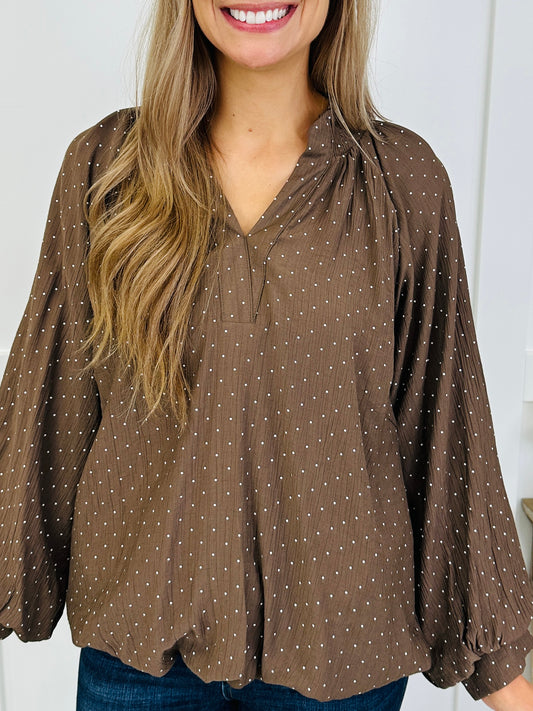 The Truffle Dot Blouse