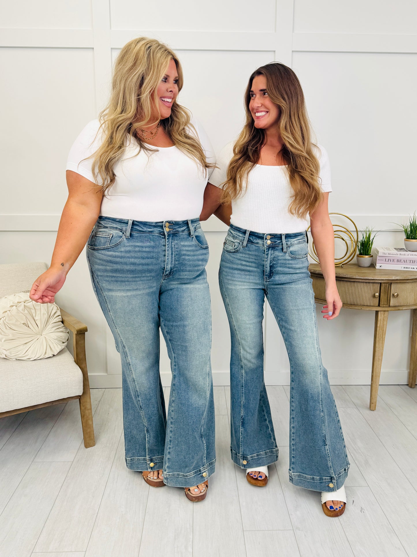 Judy Blue Main Attraction Vintage Wash Flares
