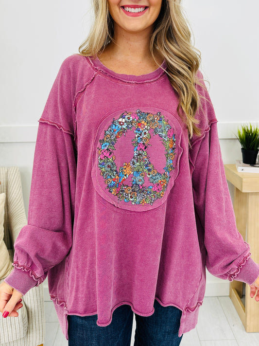 Peaceful Petals Pullover- Multiple Colors!