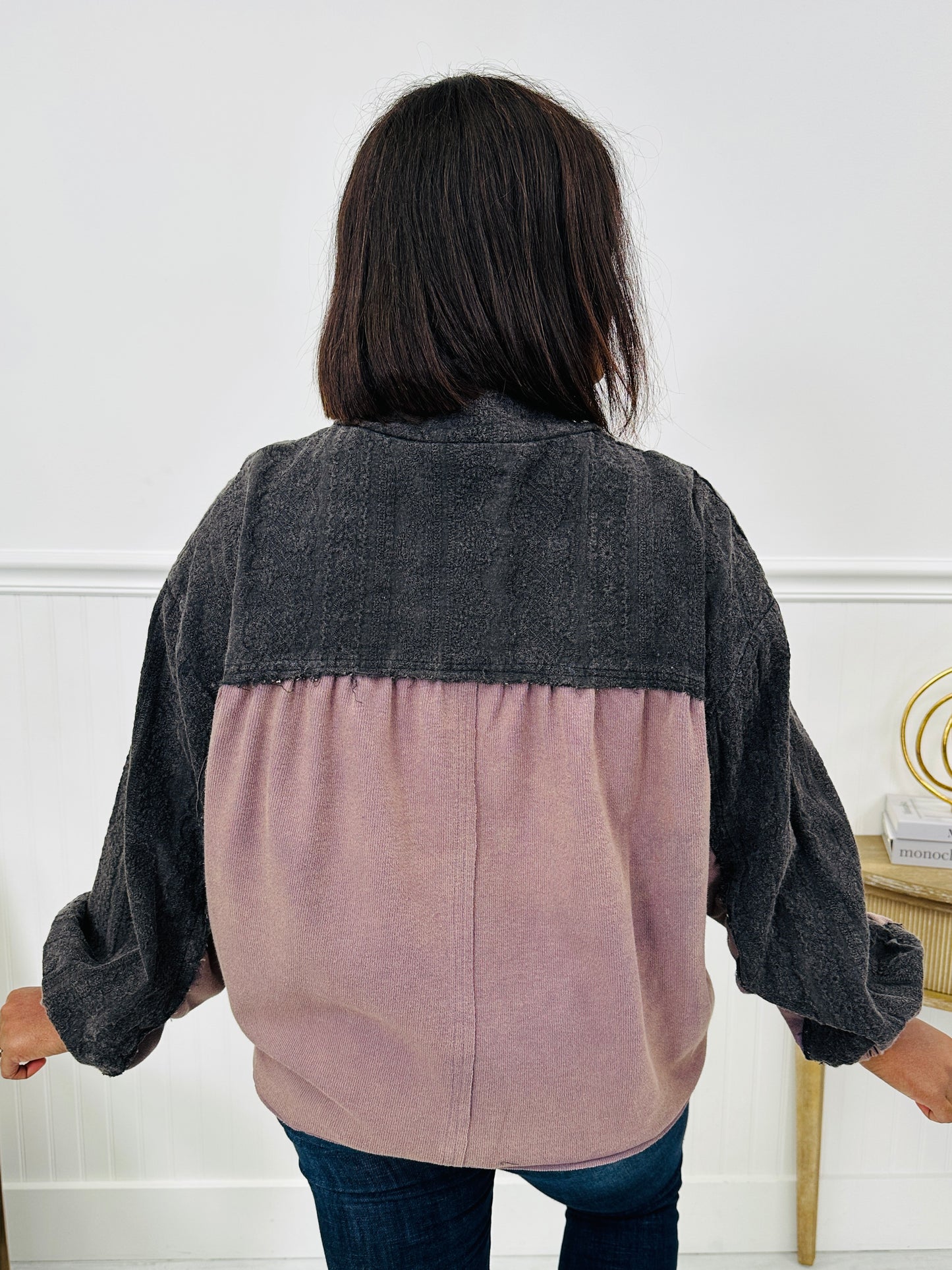 Thread Of A Memory Pullover in Charcoal