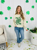 Lucky Clover Queen Graphic Crewneck Sweatshirt