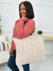 Braided Knit Tote Bag- Multiple Colors!