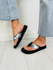 Sunset Sway Flip Flops in Black Multi