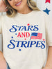 Stars And Stripes Boxy Graphic Tee