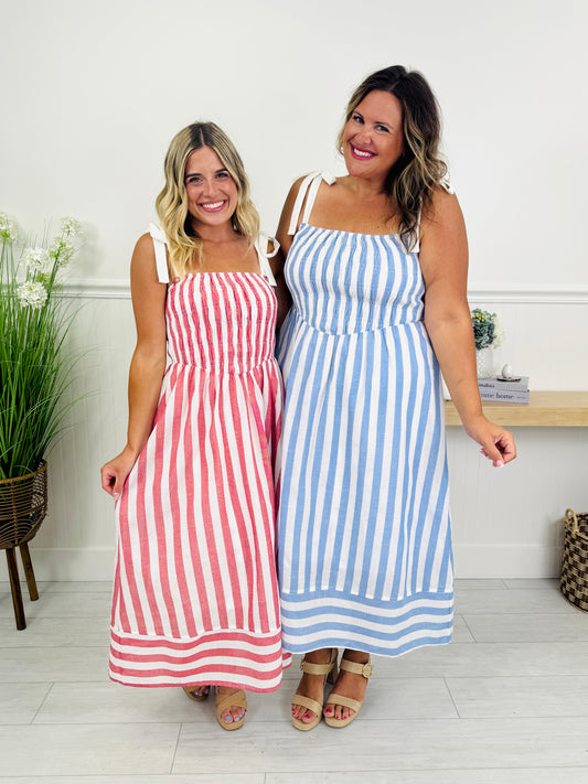 Coastal Charm Maxi Dress In Multiple Colors