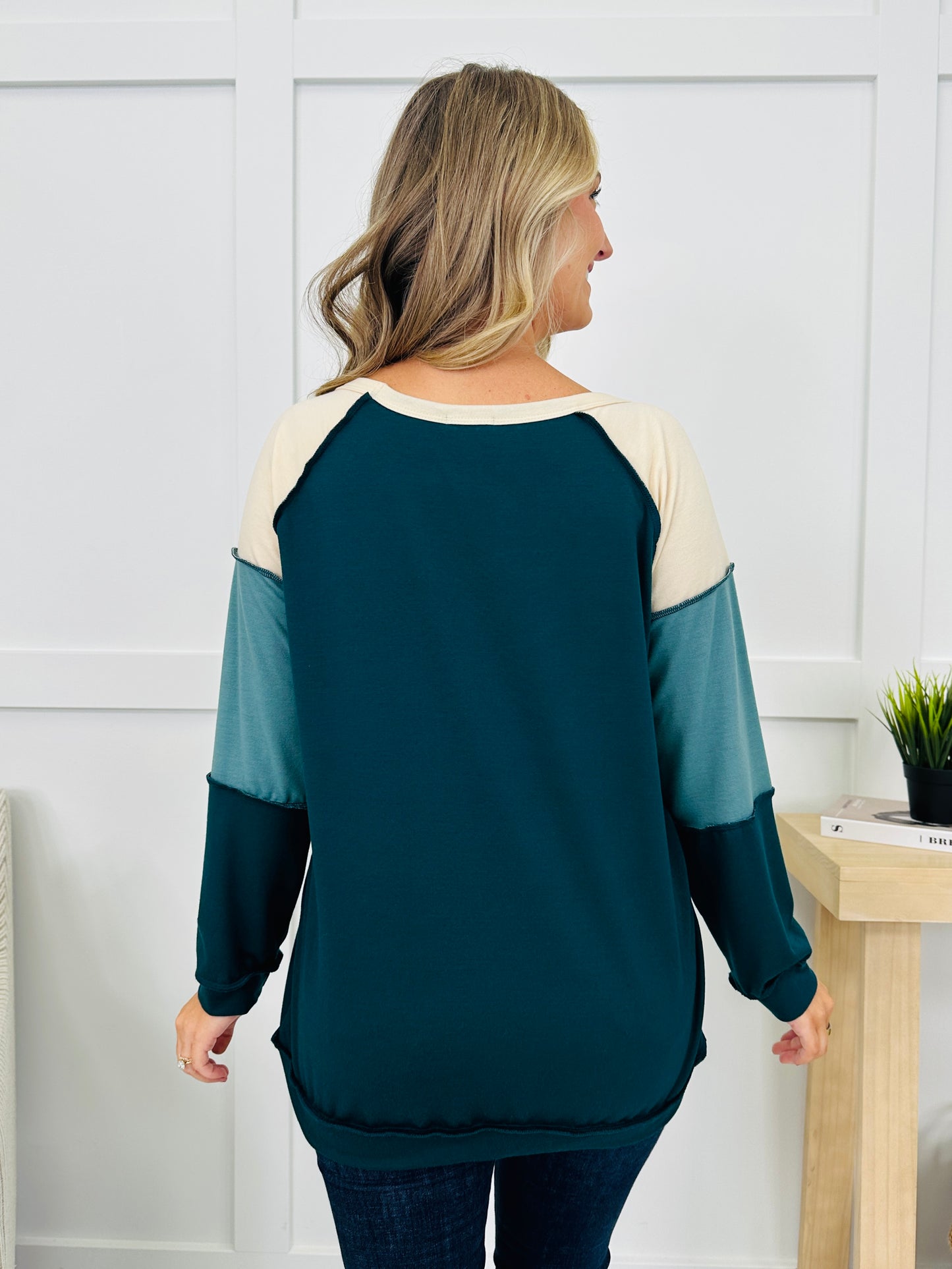 Skip The Rules Top in Teal Combo