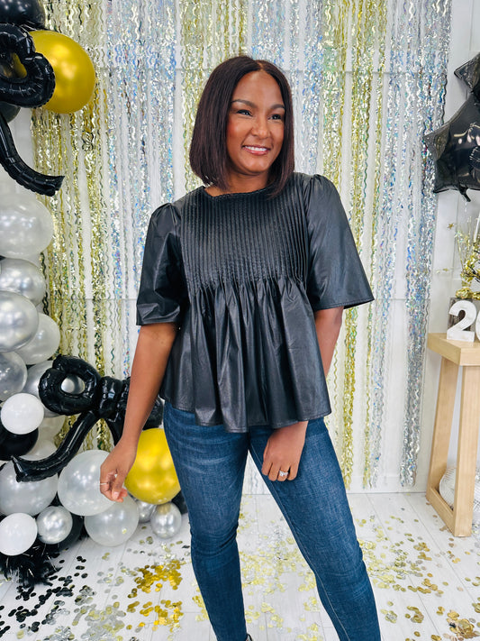 Pleated Perfection Top