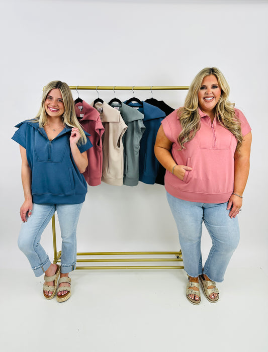 Super Scuba Short Sleeve Pullover- Multiple Colors!