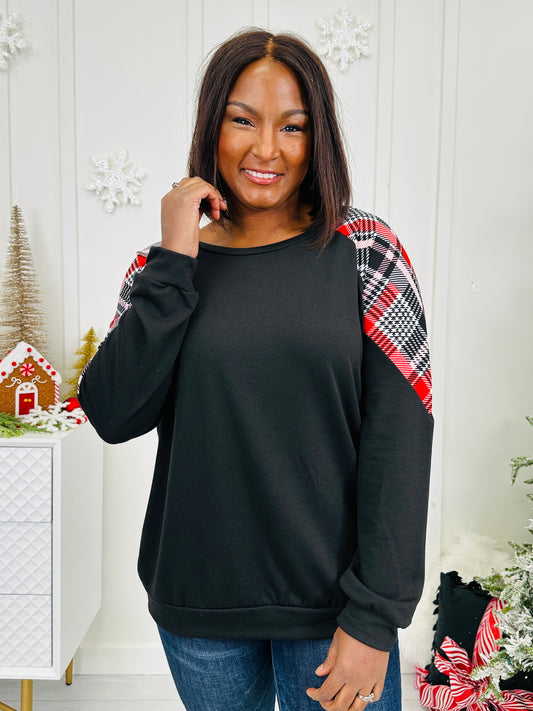 Flannel Kissed Evenings Top