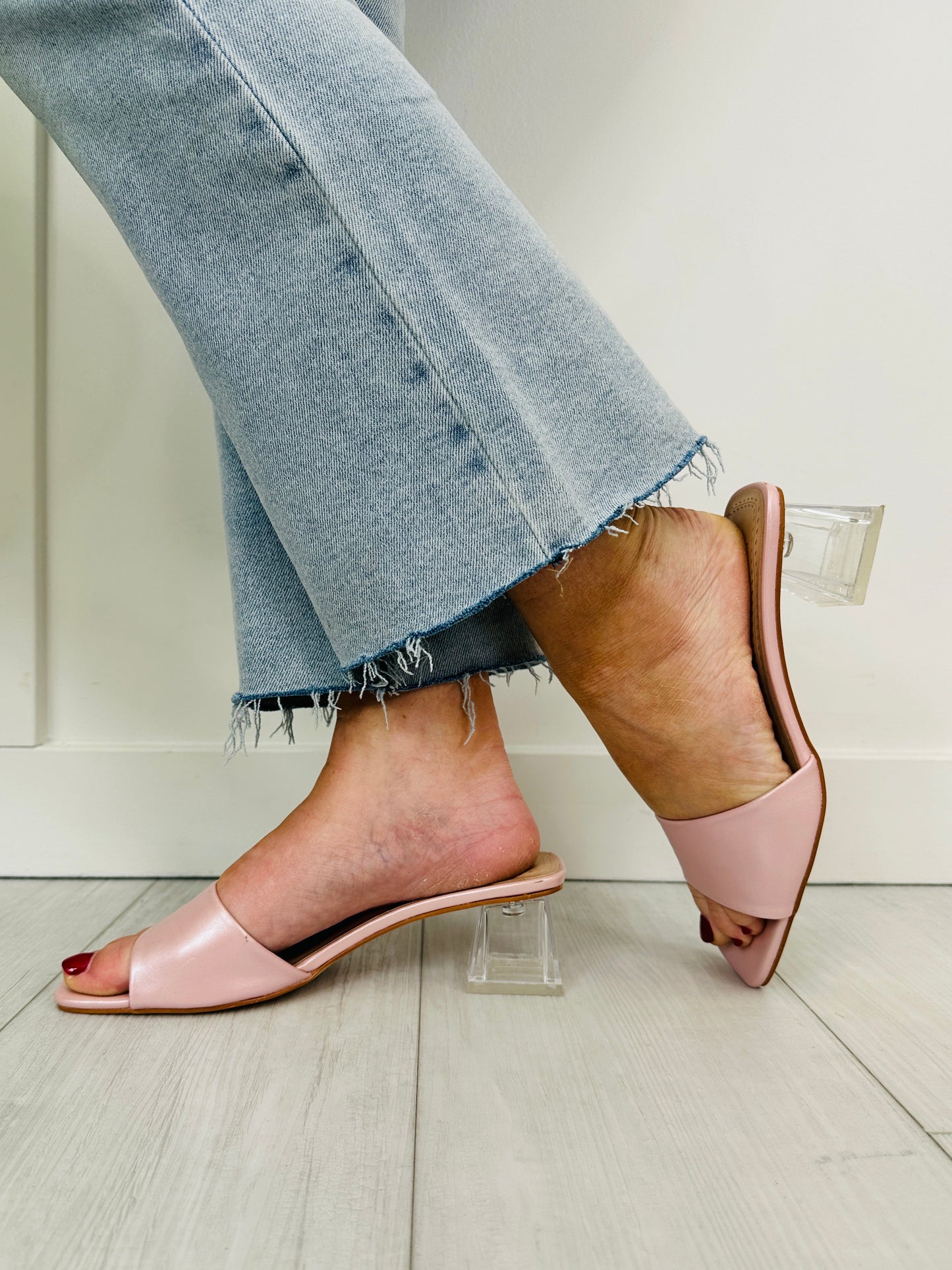 Soft Shine Block Heel