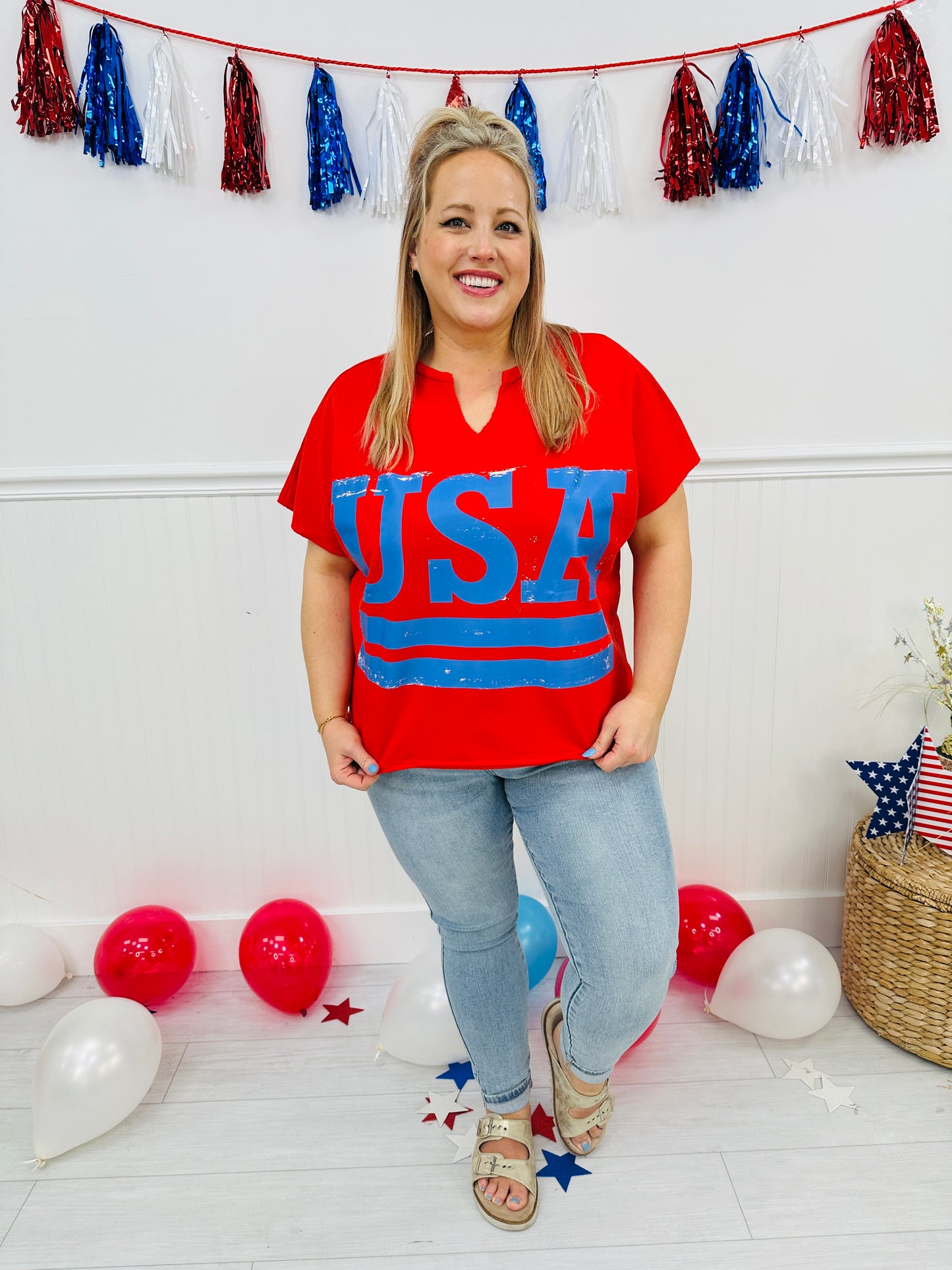 Patriotic Pulse Top