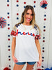 Shimmering Independence Top