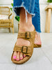 Buckled Style Sandals in Tan