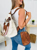 White Backpack Purse Set