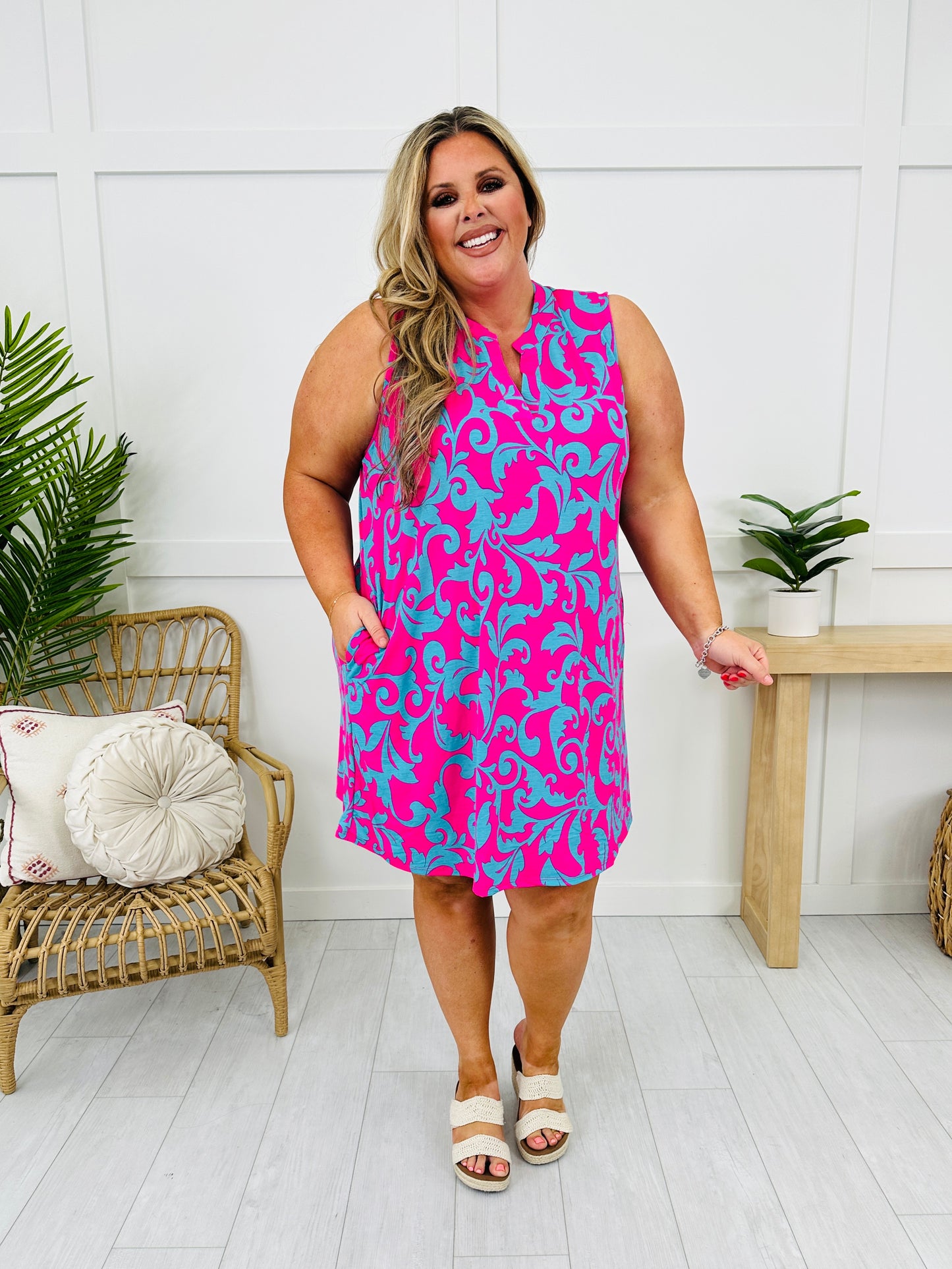 Palms And Plans Dress in Isle of Palms Print