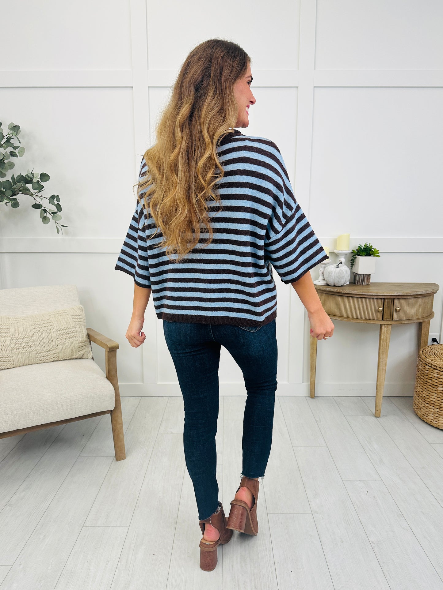 Softly Spoken Top In Dark Brown
