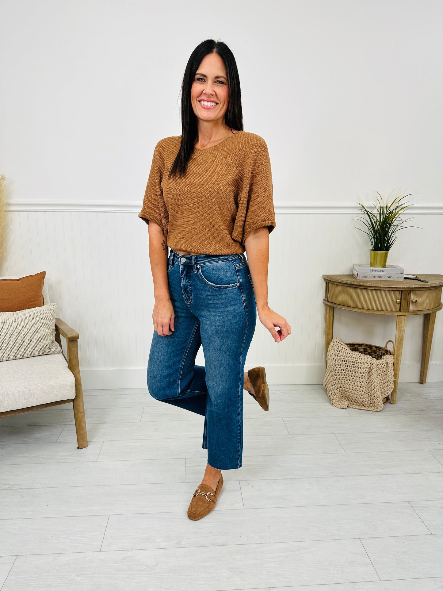 My Everything Cropped Wide Leg Tummy Control Jeans