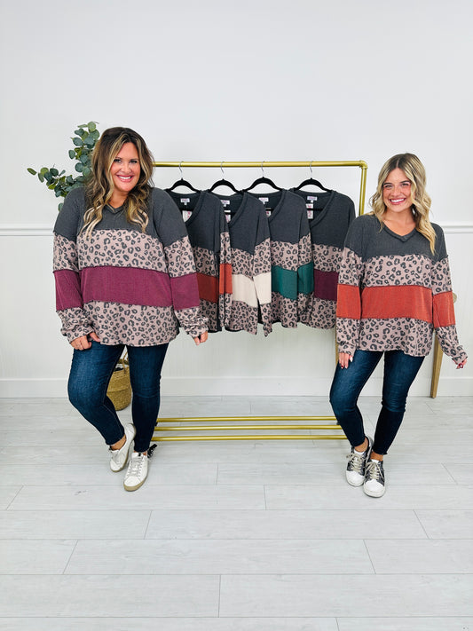 Leopard On Repeat Top- Multiple Colors!