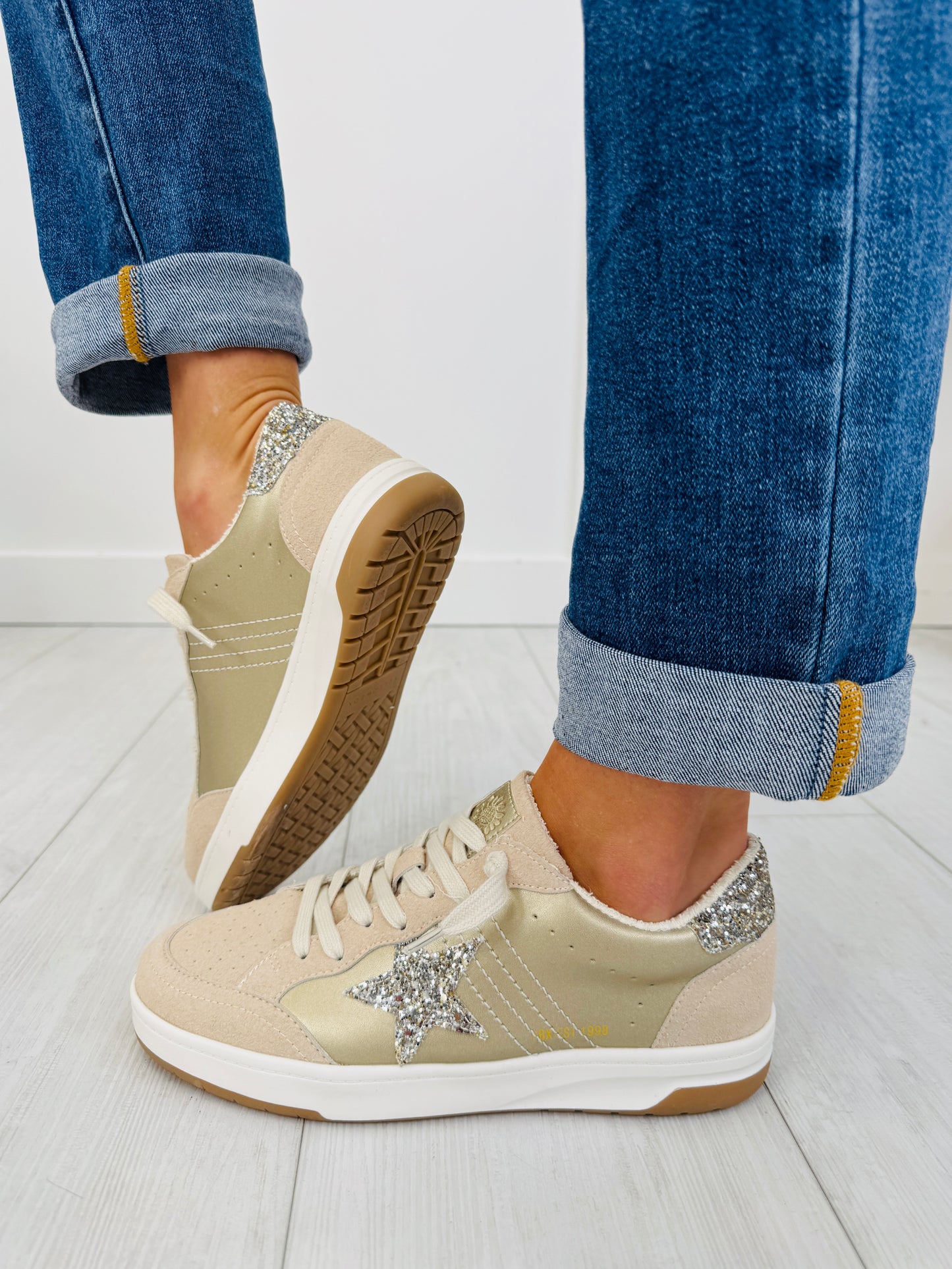 Golden Glow Sneakers