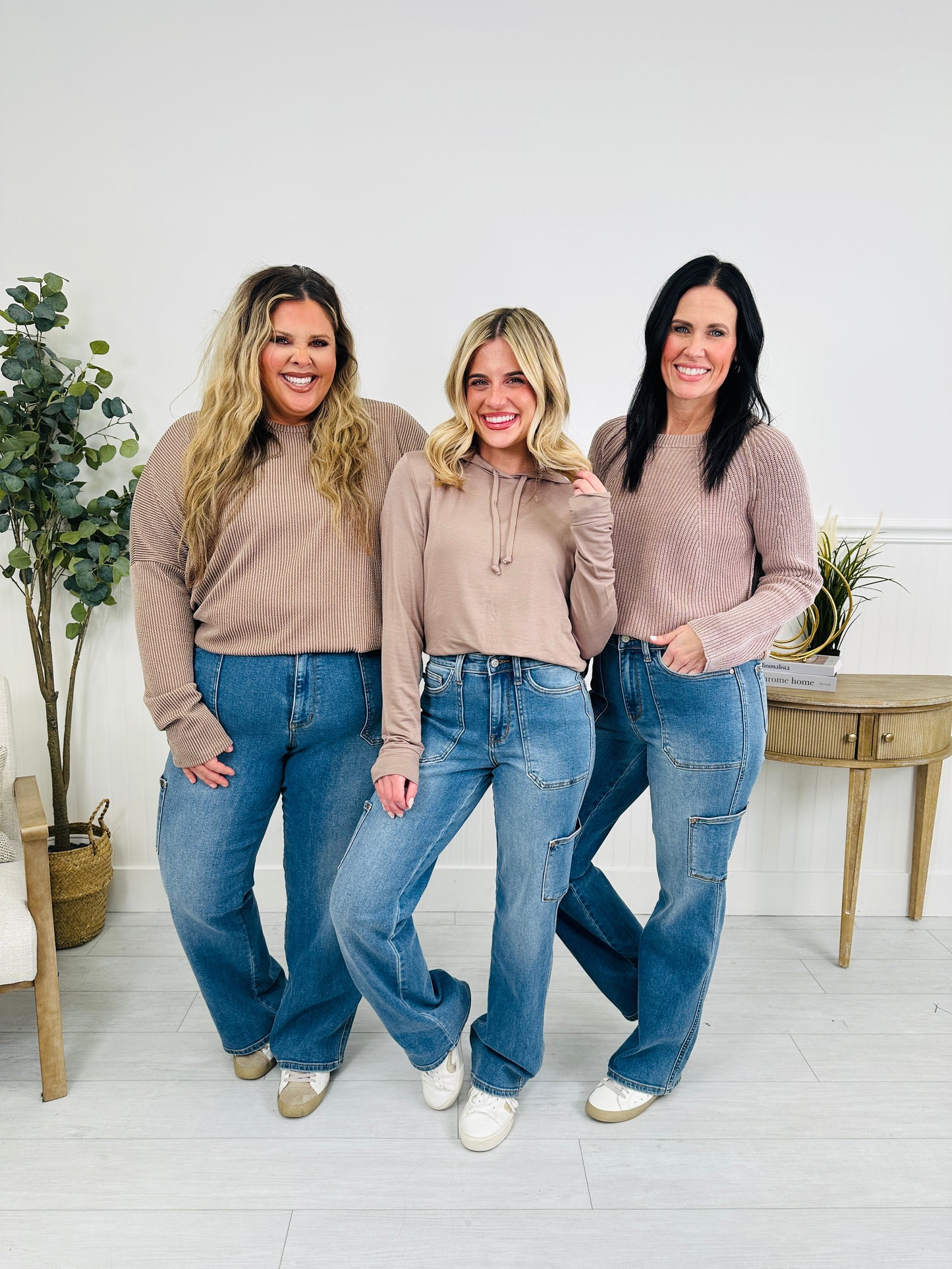 Judy Blue Cool and Collected Cargo Straight Jeans