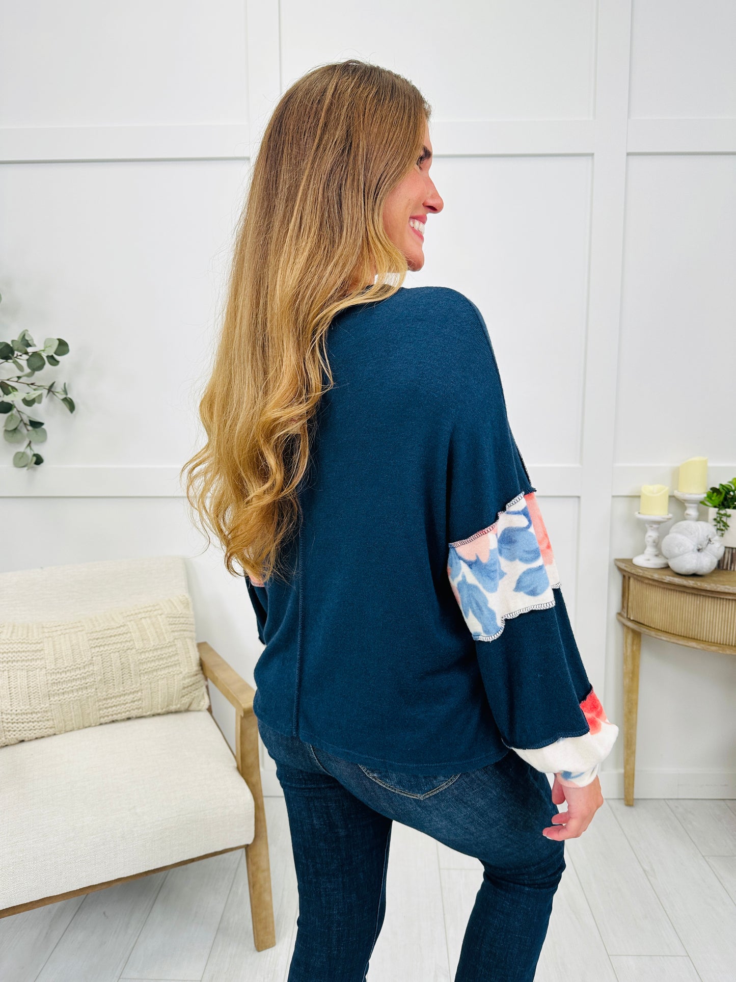 Indigo Garden Top