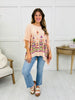 Sunlit Stitch Top In Peach