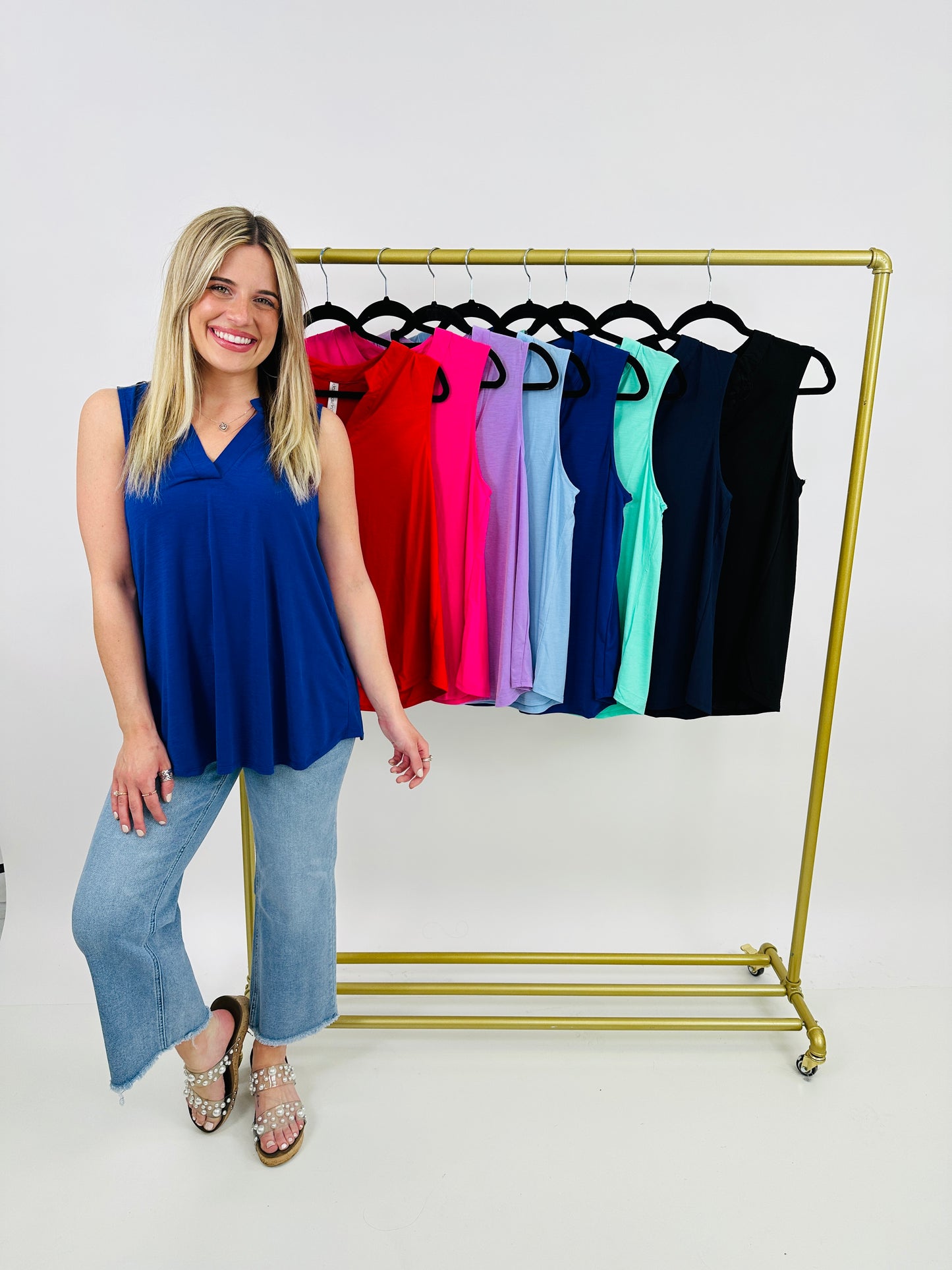 Beat The Heat Tank Top- Multiple Colors!