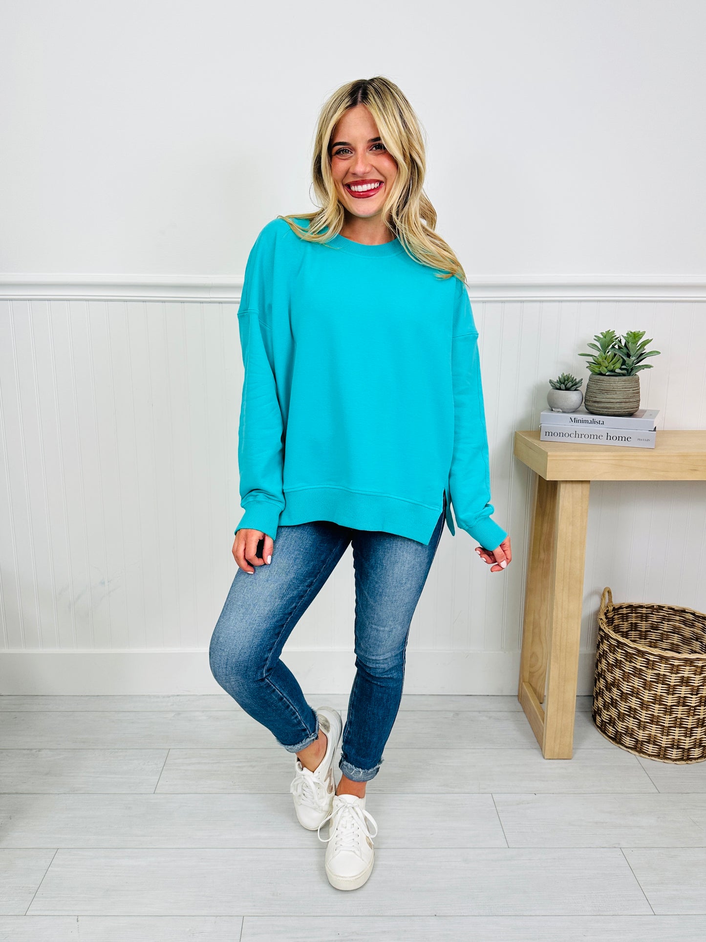 Color Pop Crewneck in Four Colors