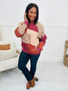 Patching Things Up Pullover in Burgundy