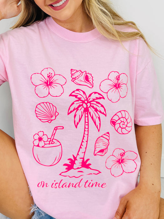 On Island Time Graphic Tee