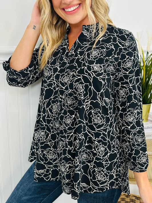 Fall Into You Top in Black