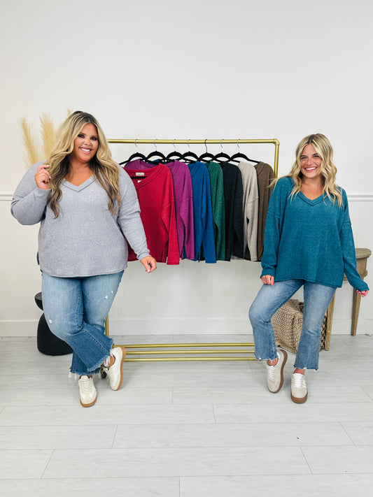 Stay Cozy Top- Multiple Colors!