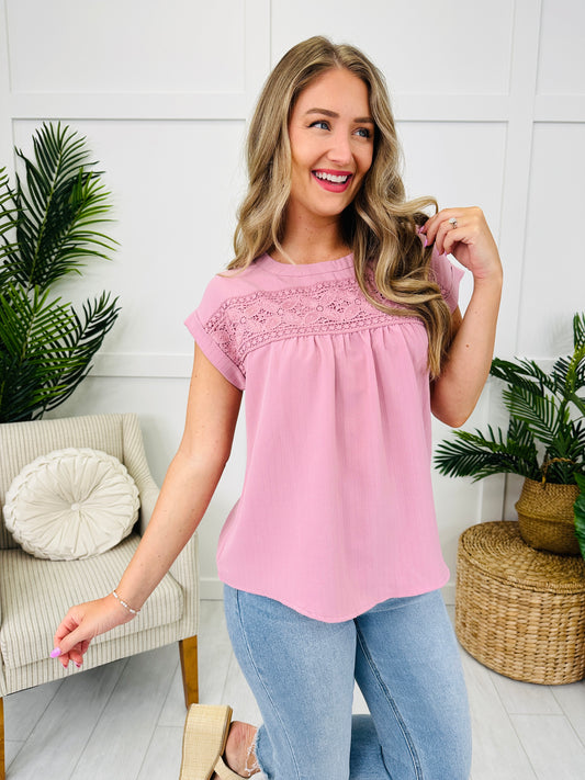 Garden Muse Top in Dusty Pink