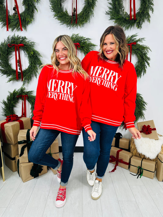 Merry Everything Graphic Crewneck Sweatshirt