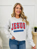 Jesus Is The Way Crewneck Graphic Sweatshirt