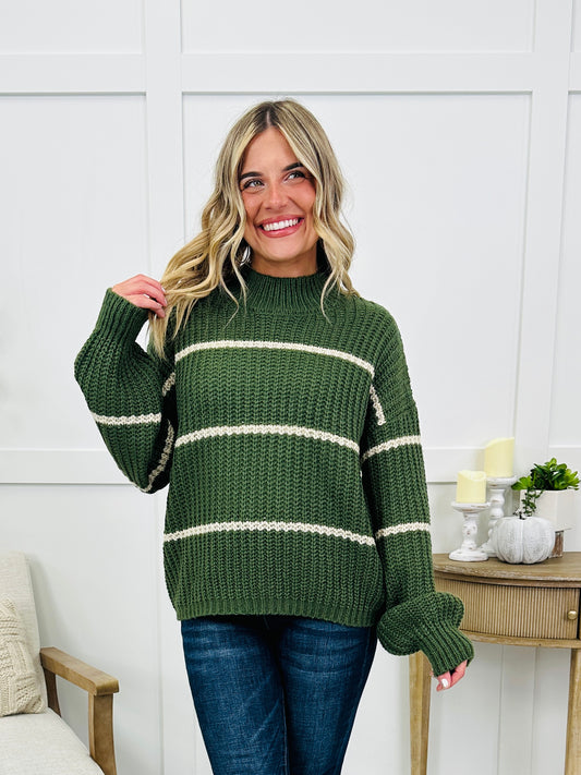 Made Our Own Light Sweater In Army Green