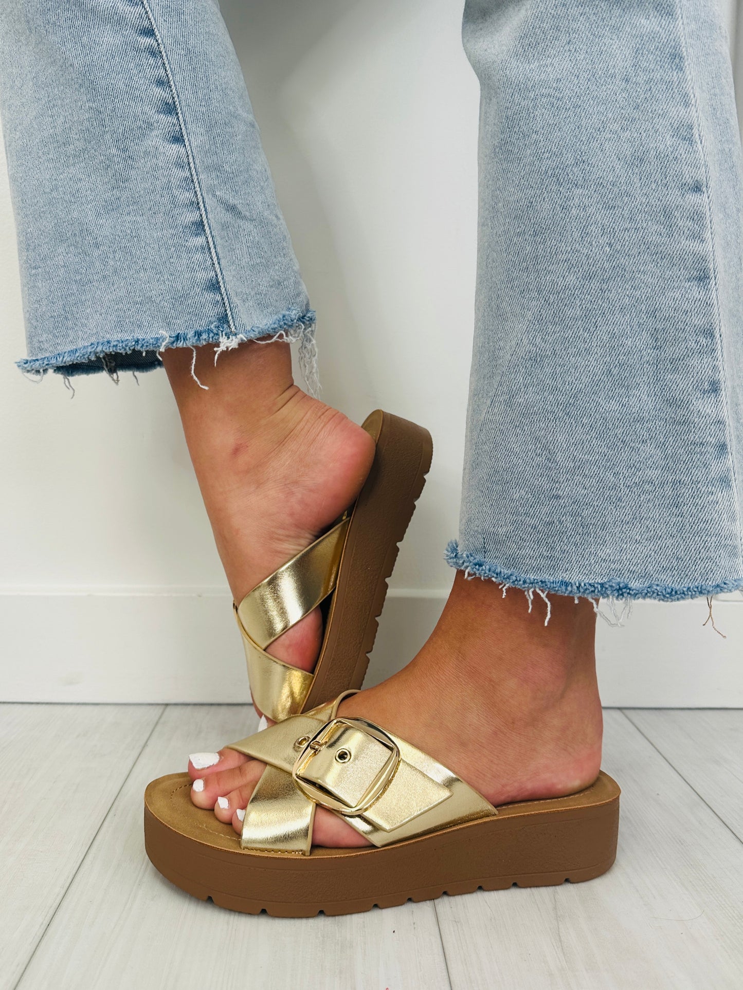 Metallic Muse Sandals