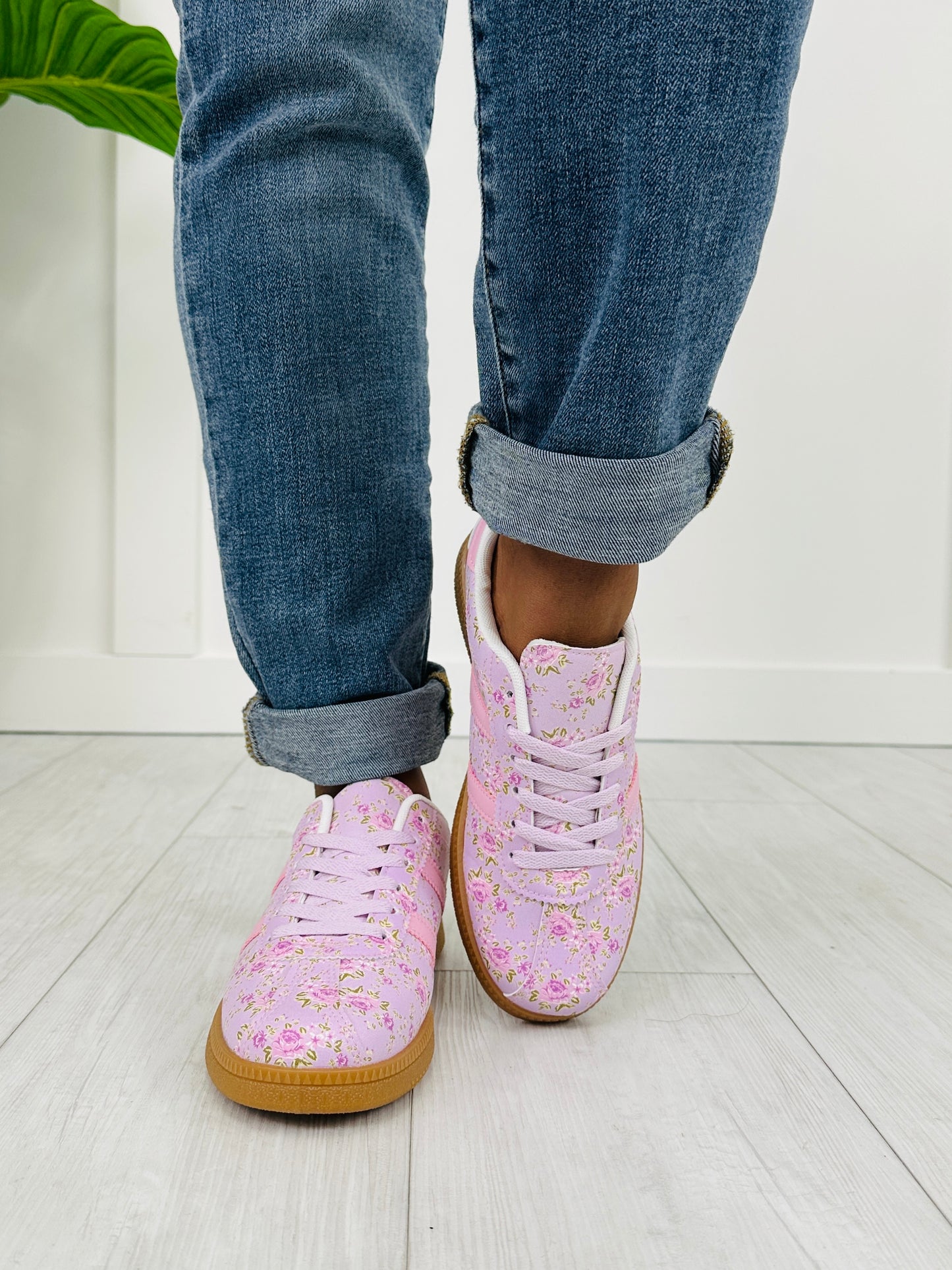 Petal Stomp Sneakers in Lavender