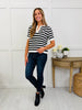 Daydream Stripes Top In Black