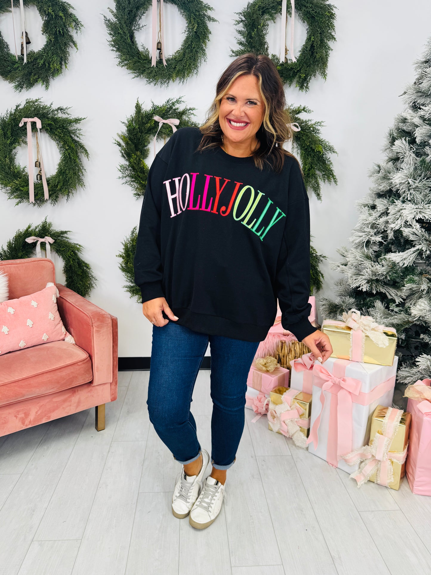 Holly Jolly Mood Crewneck