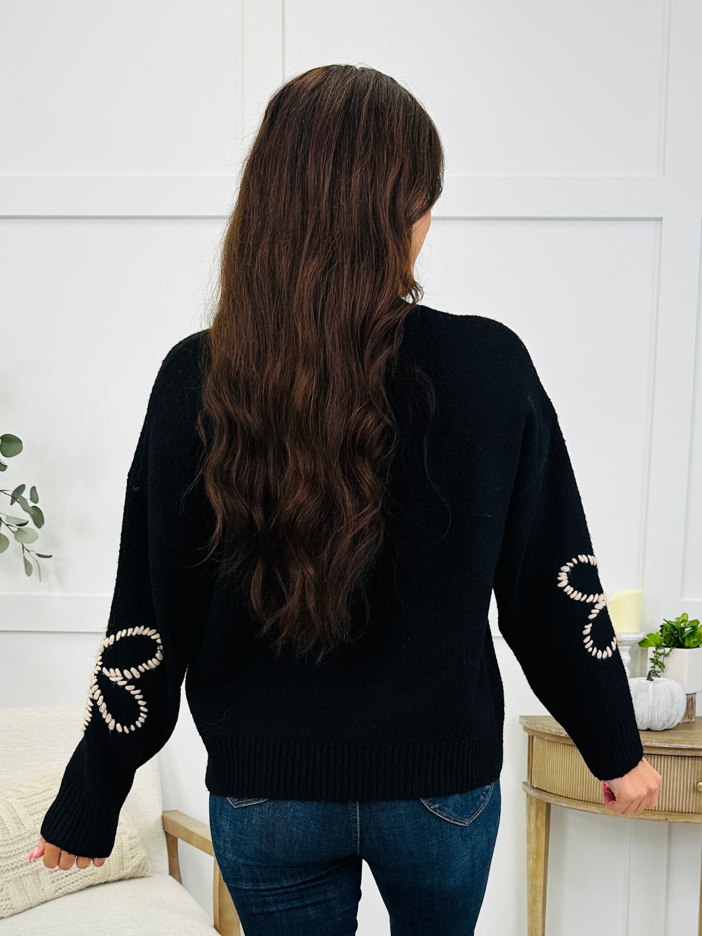 Daisy After Dark Sweater In Black